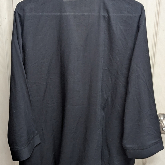 Women's black blouse - Picture 2 of 3